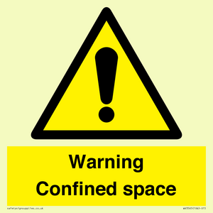 Warning Confined space